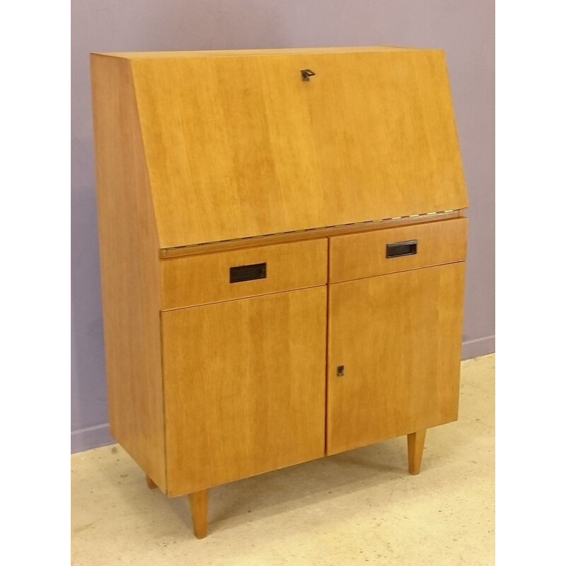 Mid-century writing desk in light oakwood - 1950s