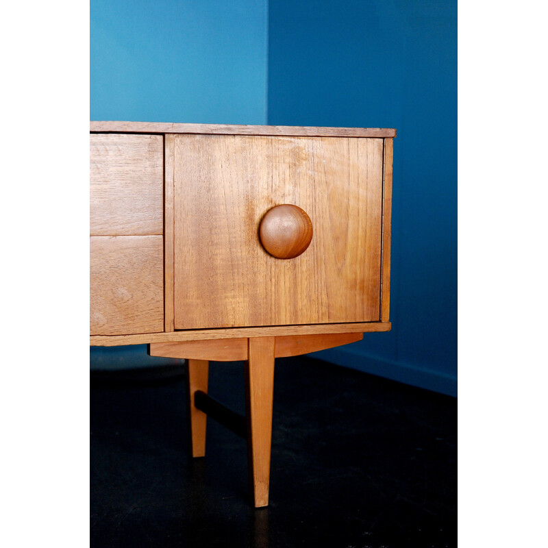 Vintage curved sideboard - 1960s