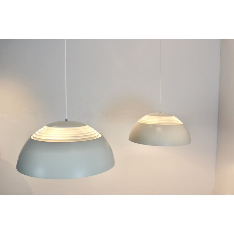 Vintage AJ Royal pendant lamp in white by Arne Jacobsen for Louis Poulsen, 1980s