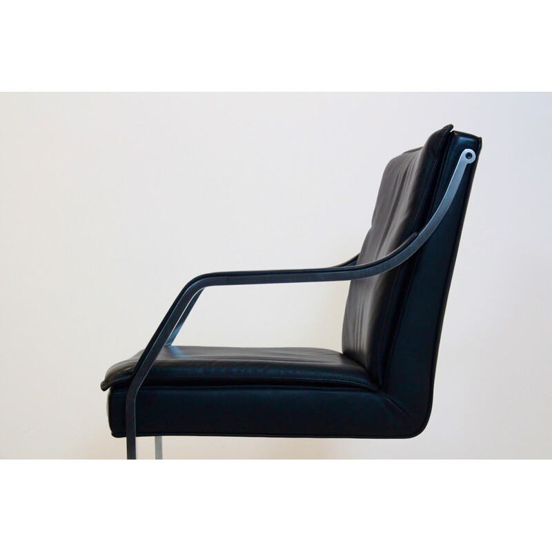 Vintage leather Art Collection armchair by Rudolf B. Glatzel for Walter Knoll