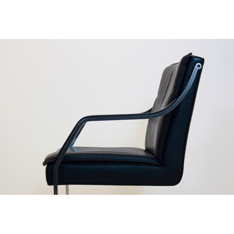 Vintage lederen Art Collection fauteuil van Rudolf B. Glatzel voor Walter Knoll