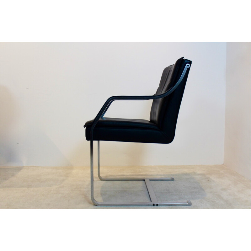 Fauteuil Art Collection vintage en cuir de Rudolf B. Glatzel pour Walter Knoll