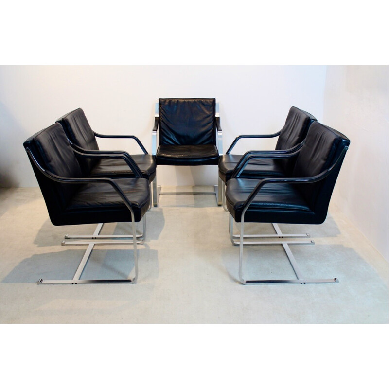 Vintage leather Art Collection armchair by Rudolf B. Glatzel for Walter Knoll