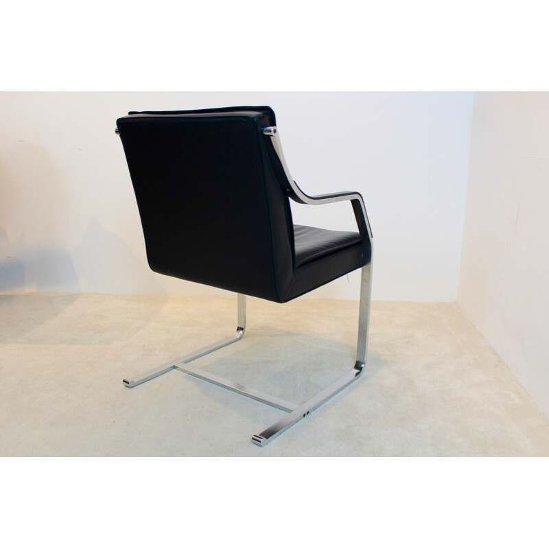 Vintage leather Art Collection armchair by Rudolf B. Glatzel for Walter Knoll