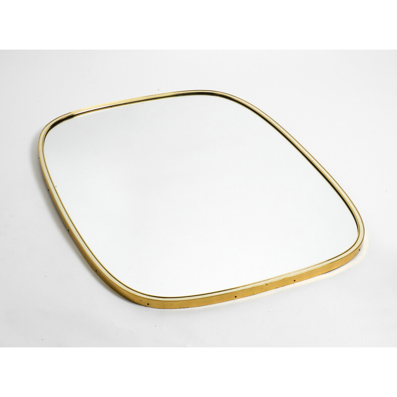 Mid century brass wall mirror by Münchener Zierspiegel, Germany