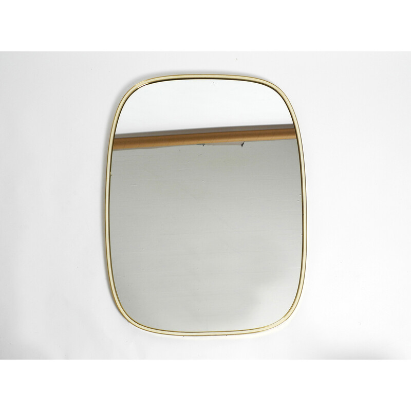 Mid century brass wall mirror by Münchener Zierspiegel, Germany