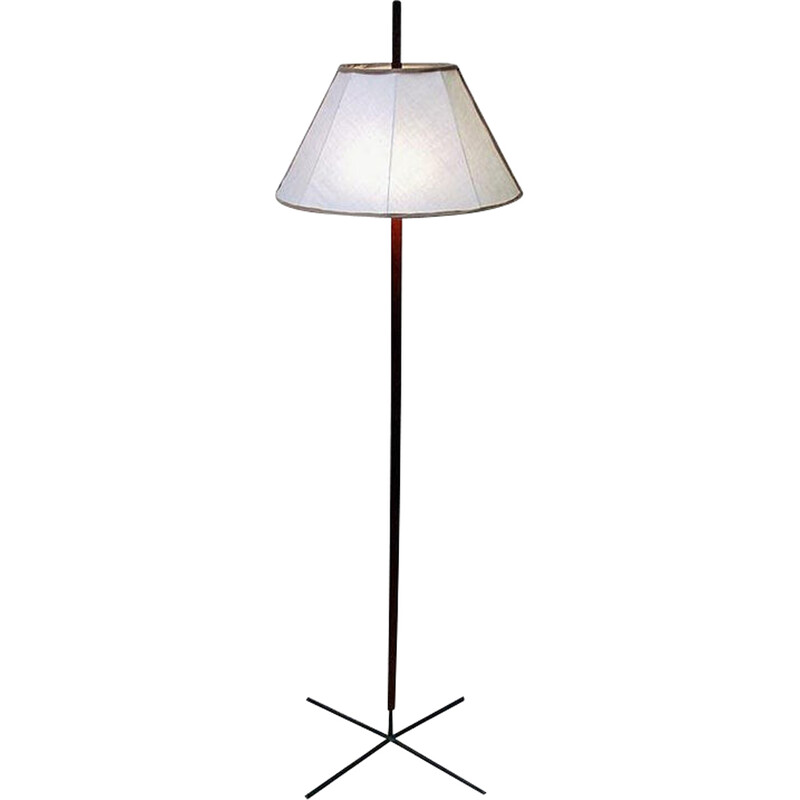 Vintage vloerlamp mod G35 in teak en ijzer van Hans-Agne Jakobsson voor Markaryd, Zweden 1960