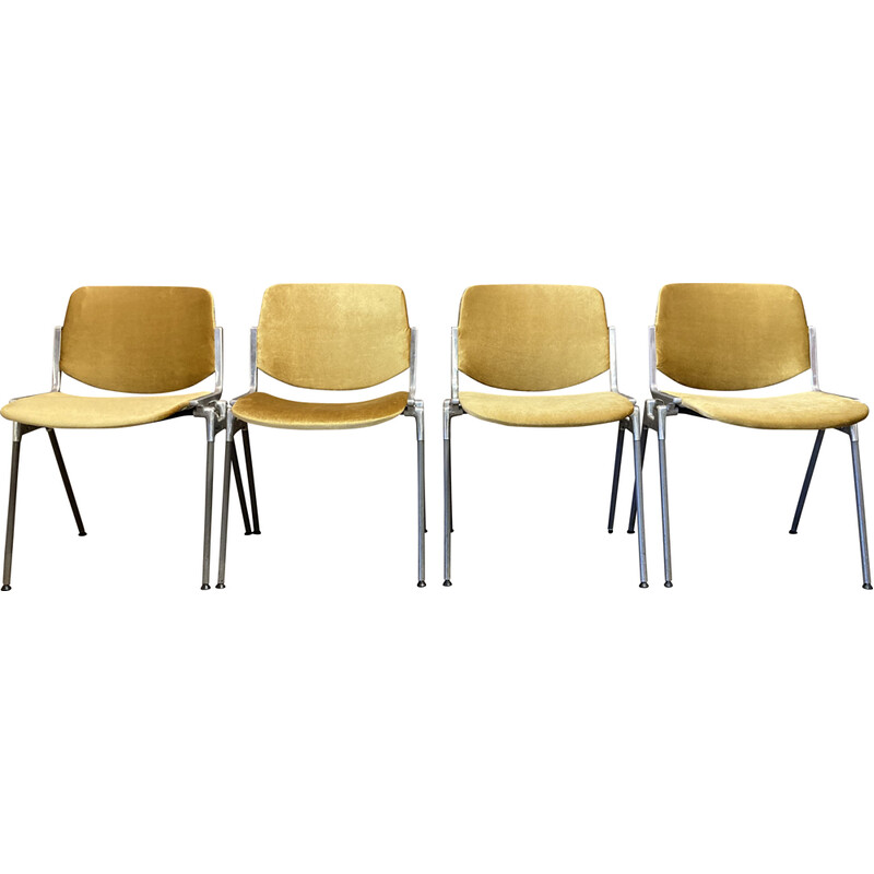 Set di 4 sedie vintage di Giancarlo Piretti per Castelli, 1960