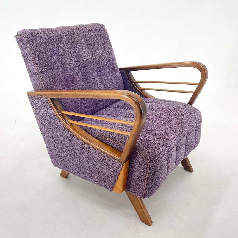 Mid-century wooden armchair, Czechoslovakia 1970s