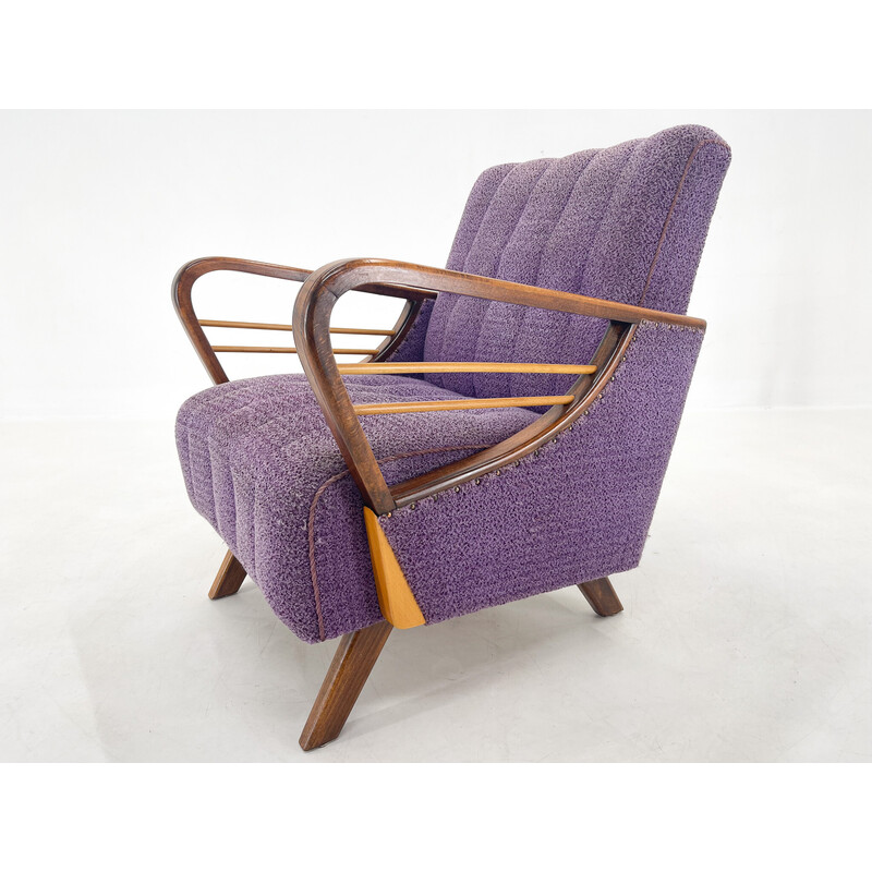 Mid-century wooden armchair, Czechoslovakia 1970s