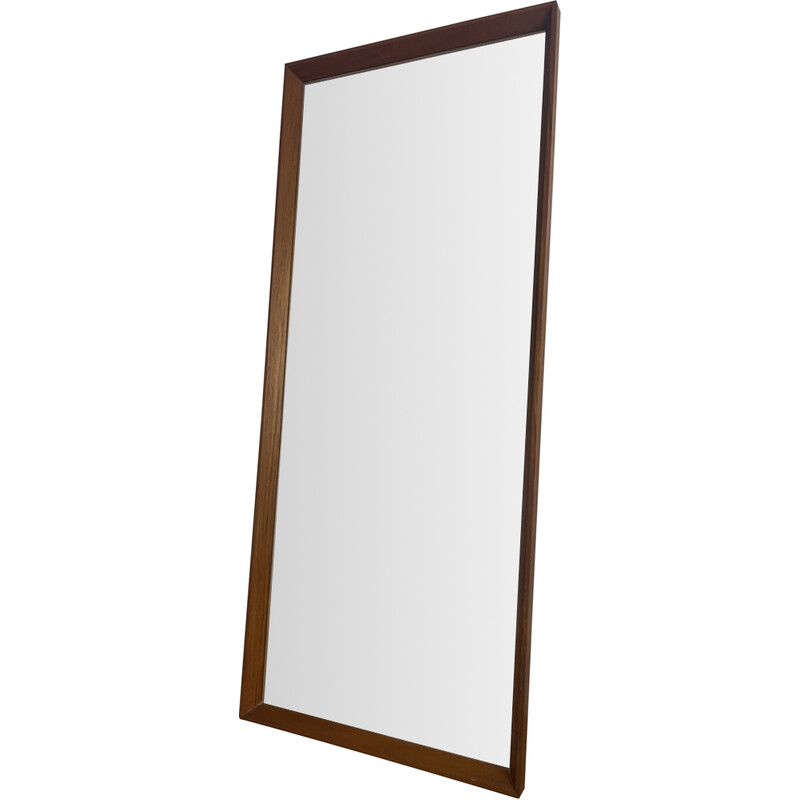 Scandinavian vintage teak mirror