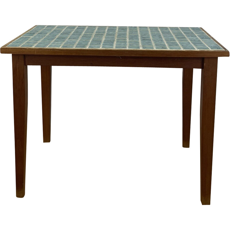 Mosaico Vintage e mesa lateral de teca