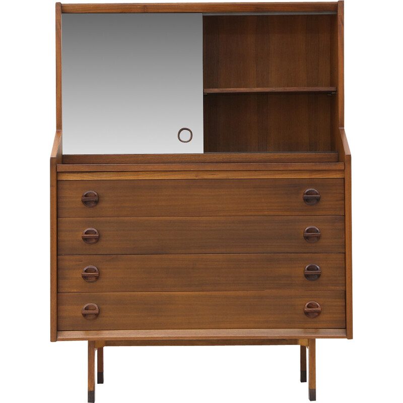 Vintage chest of drawers with mirror by George Coslin for Faram, 1960s