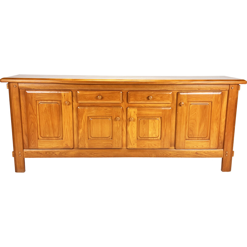 Vintage iepenhouten dressoir, Frankrijk 1970