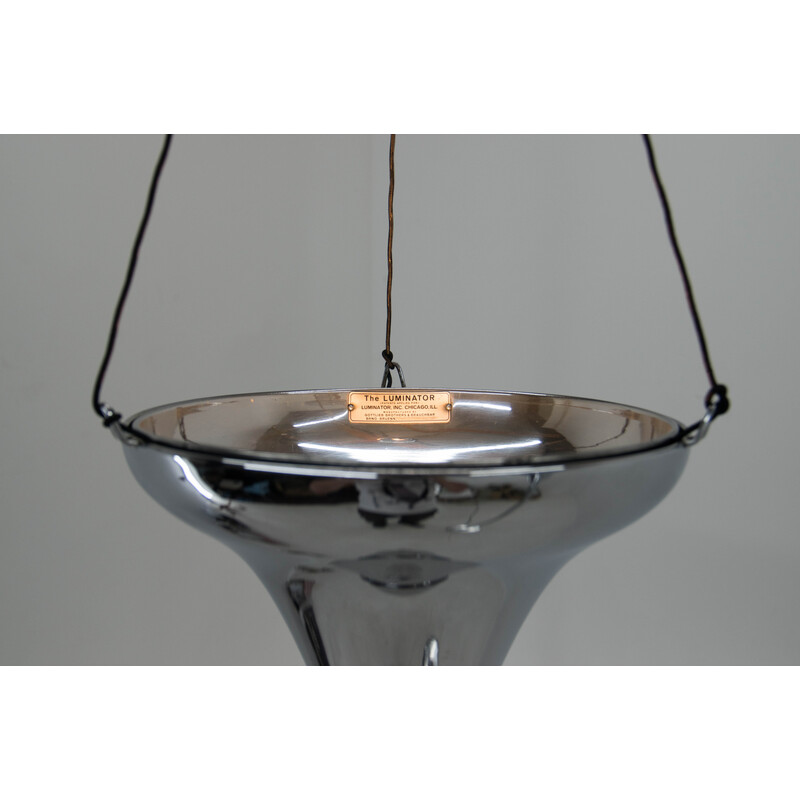 Vintage Luminator pendant lamp by Gottlieb Brothers and Brauchbar, 1930s