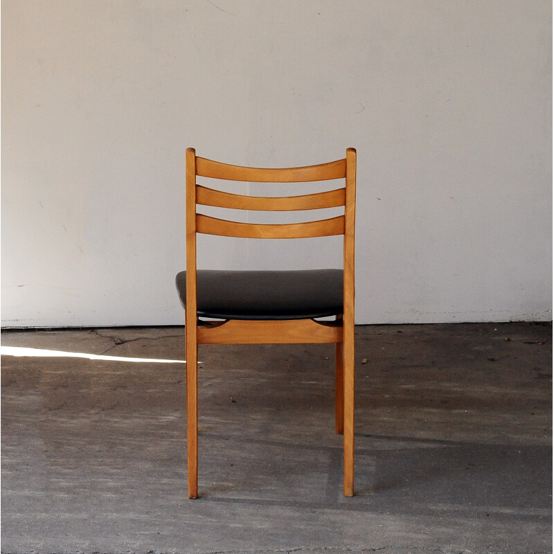 Set of 4 dining chairs in teak - 1960s