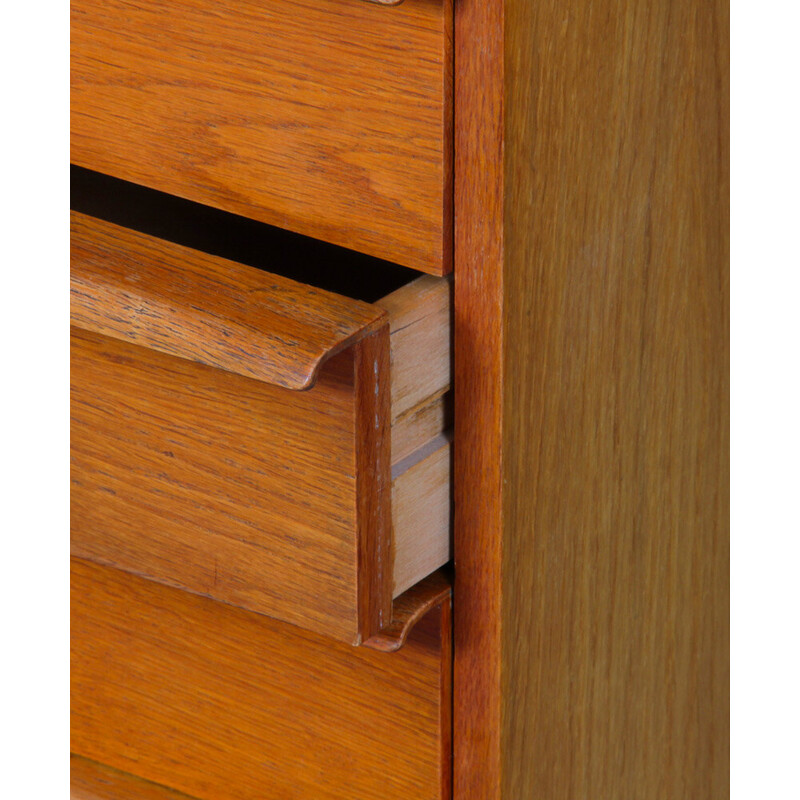 Vintage oakwood chest of drawers by Drevozpracujici podnik, 1960s