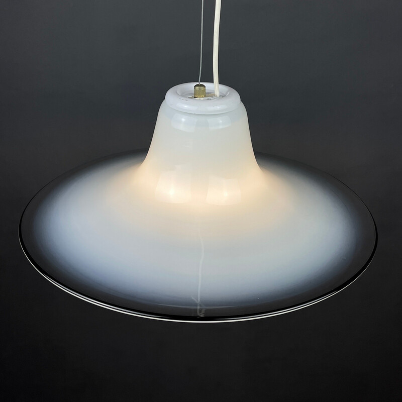 Vintage Murano glass pendant lamp Cinea by Giusto Toso for Leucos, Italy 1970s