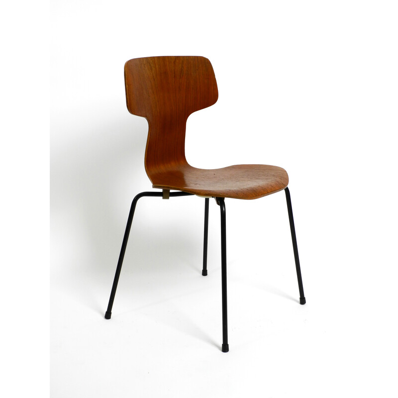 Vintage teak stacking chairs model 3103 by Arne Jacobsen for Fritz Hansen, 1973