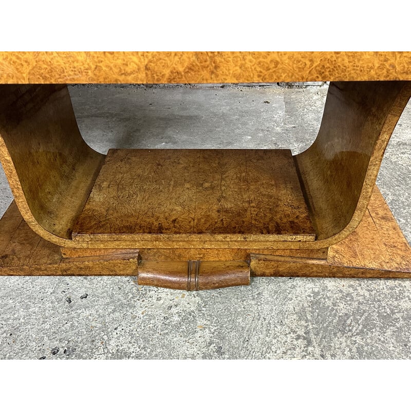 Vintage uitschuifbare tafel op lierpoot
