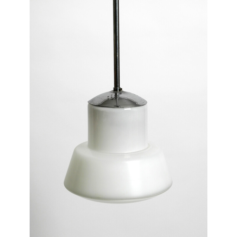 Mid century dubbele glazen hanglamp van Wilhelm Braun Feldweg voor Doria