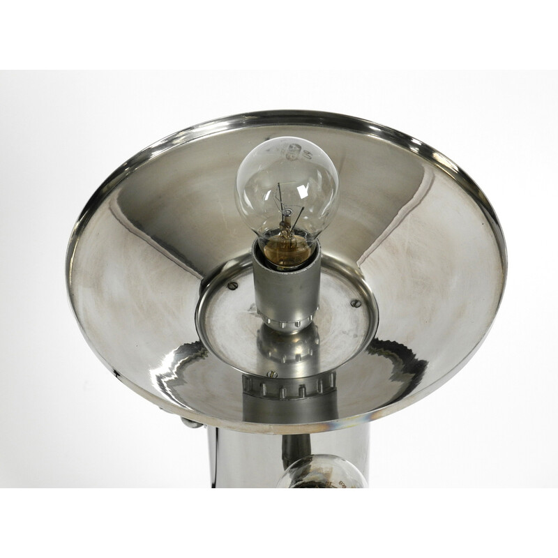 Vintage metal and chrome table lamp, 1970s