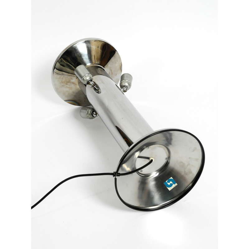 Vintage metal and chrome table lamp, 1970s