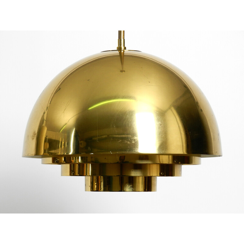 Mid century brass pendant lamp by Vereinigte Werkstätten