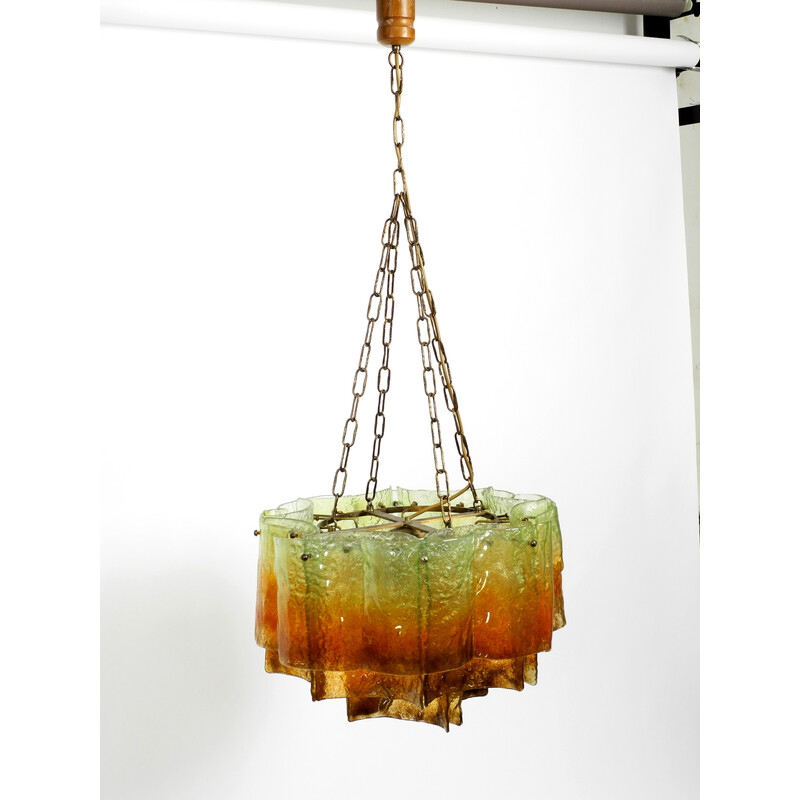 Vintage Italian Murano glass chandelier, 1960s