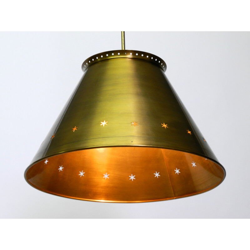 Vintage Italian brass pendant lamps