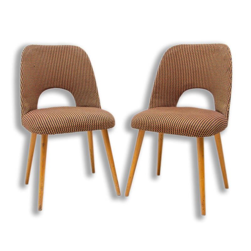 Pair of mid century dining chairs by Radomír Hofman, 1960s