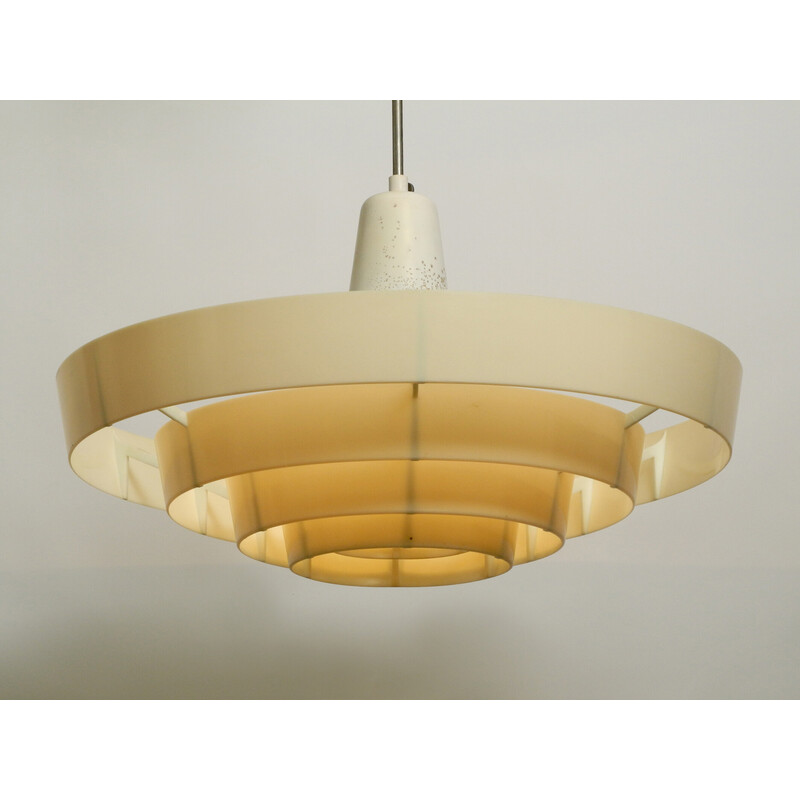 Vintage Art Deco industrial slat pendant lamp by Siemens and Schuckert, Germany