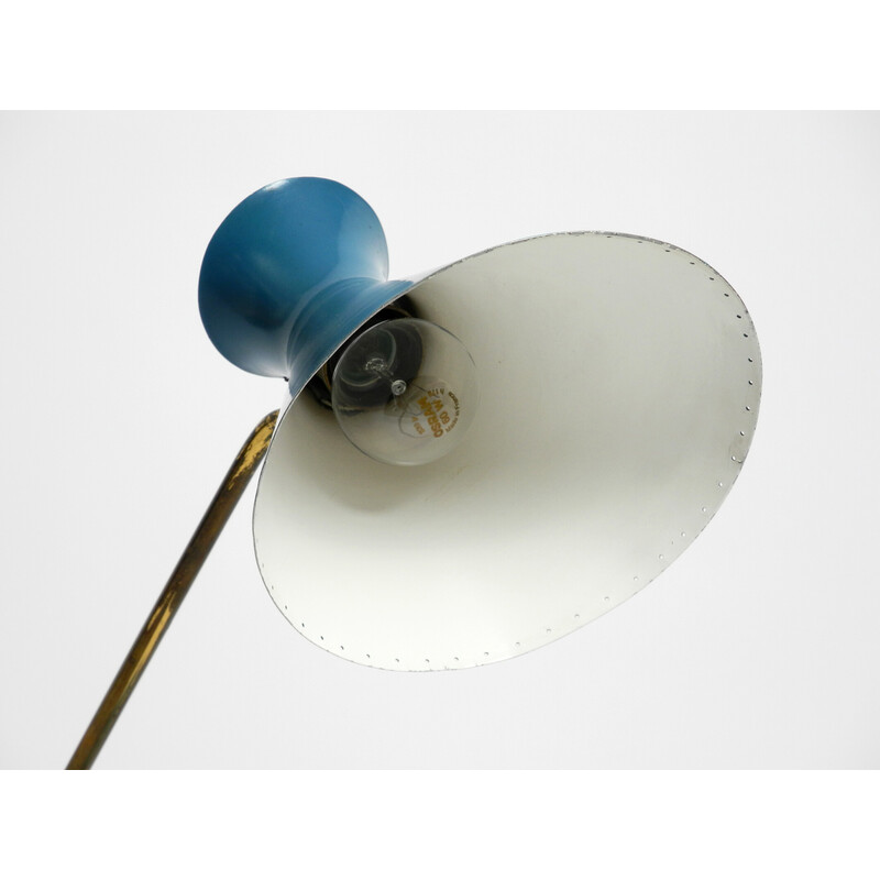Lámpara de mesa italiana de diábolo de mediados de siglo con cuello giratorio, años 50