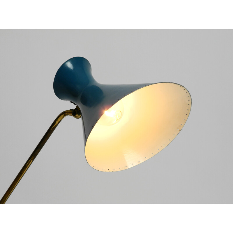 Italian mid century diabolo table lamp with rotatable neck, 1950s