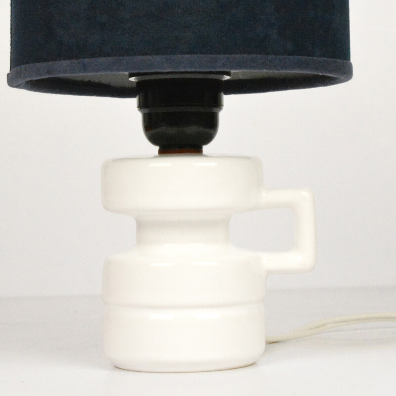 Lámpara de cabecera de cerámica vintage, Gran Bretaña años 70