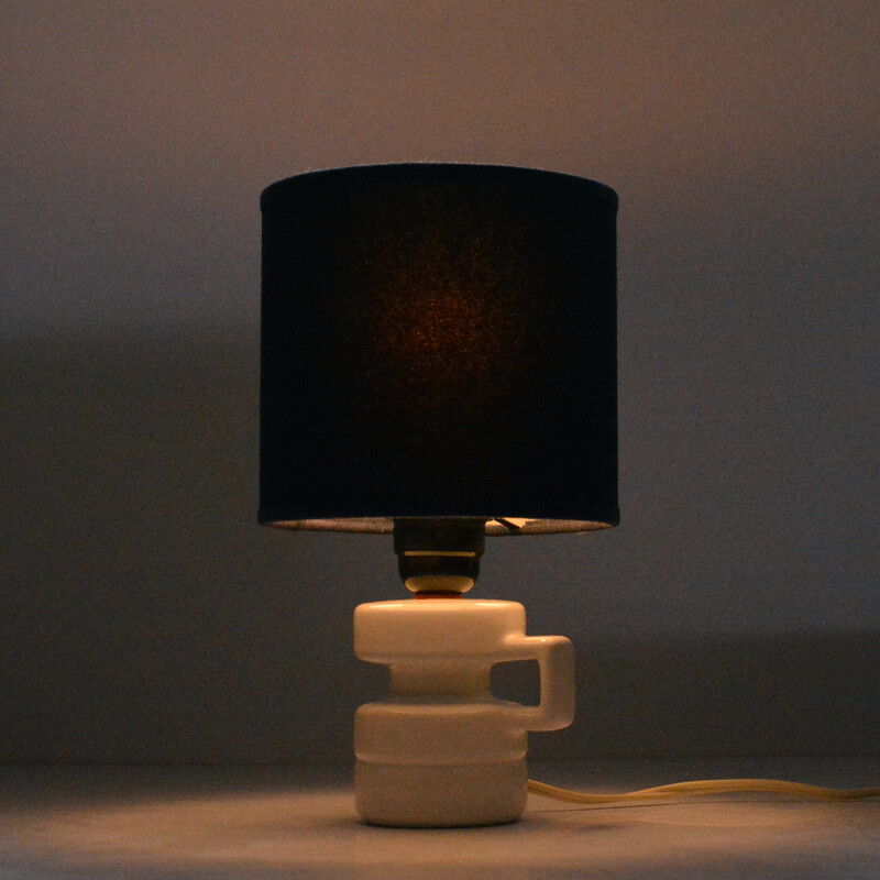 Lampe de chevet vintage en céramique, Grande-Bretagne 1970