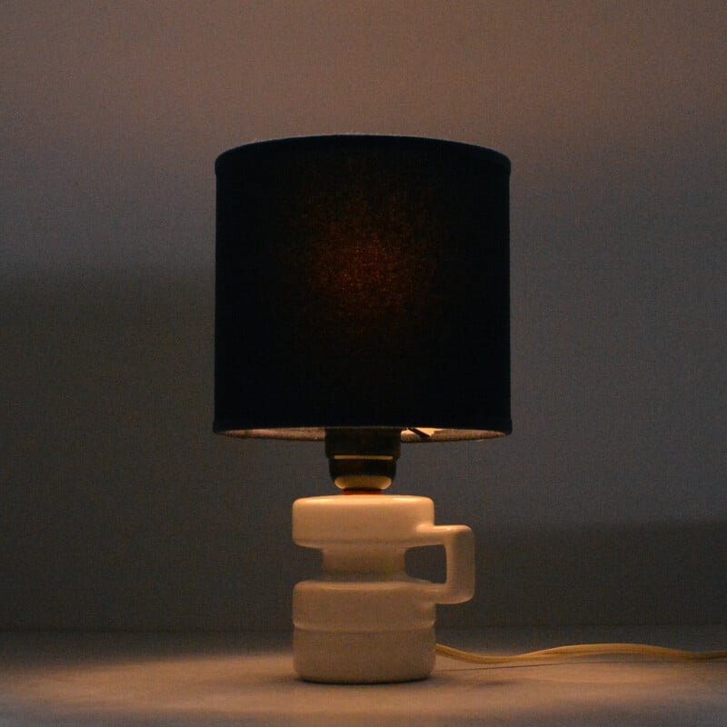 Vintage ceramic bedside lamp, Great Britain 1970s