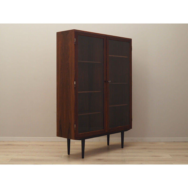 Vintage Danish rosewood display cabinet by Carlo Jensen for Hundevad, 1970s