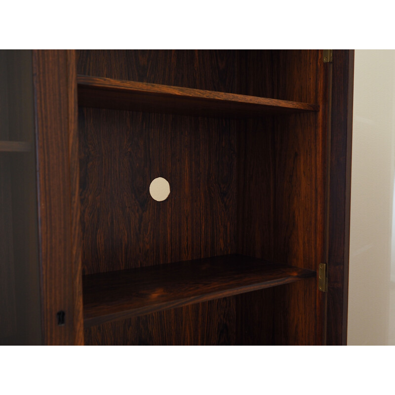 Vintage Danish rosewood display cabinet by Carlo Jensen for Hundevad, 1970s