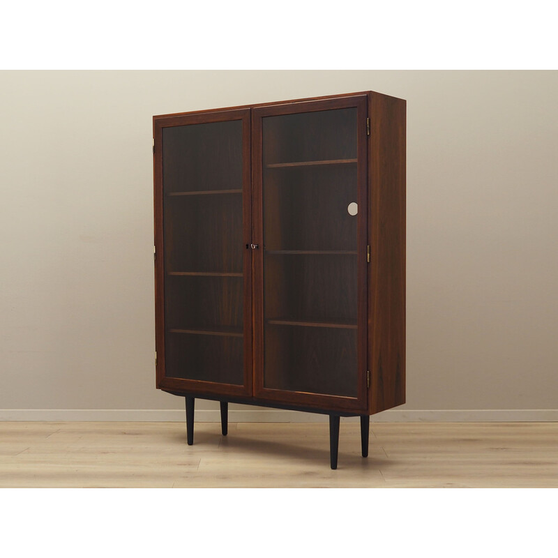 Vintage Danish rosewood display cabinet by Carlo Jensen for Hundevad, 1970s