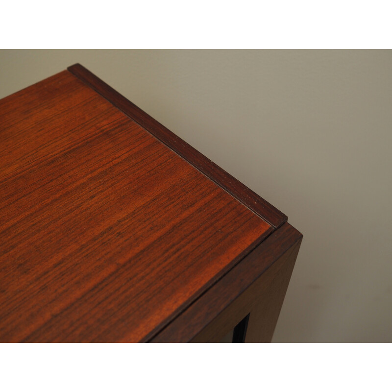 Vintage mahogany display cabinet, Denmark 1970s