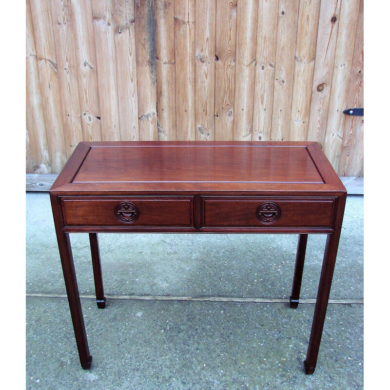 Vintage mahoniehouten console, 1970