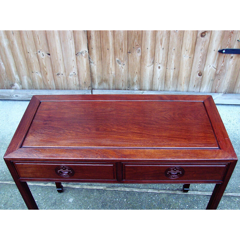 Vintage mahogany console, 1970s