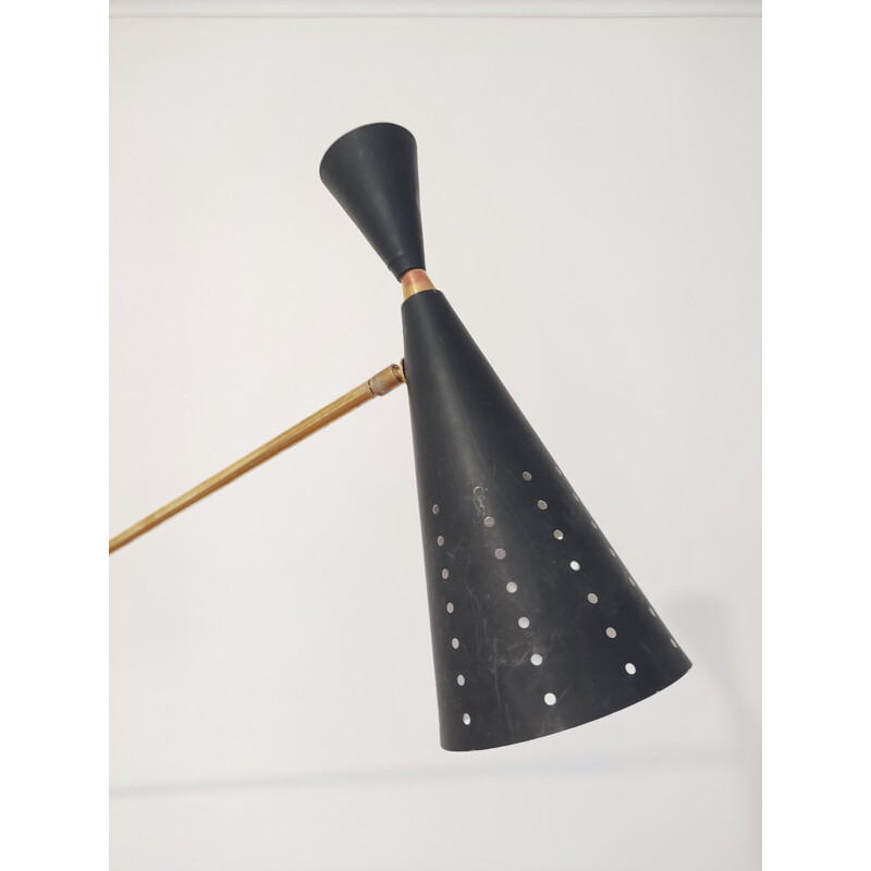 Lampadaire vintage diabolo italien, 1950