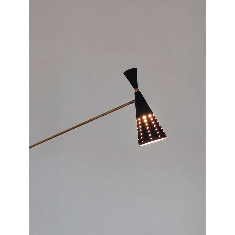 Lampadaire vintage diabolo italien, años 50