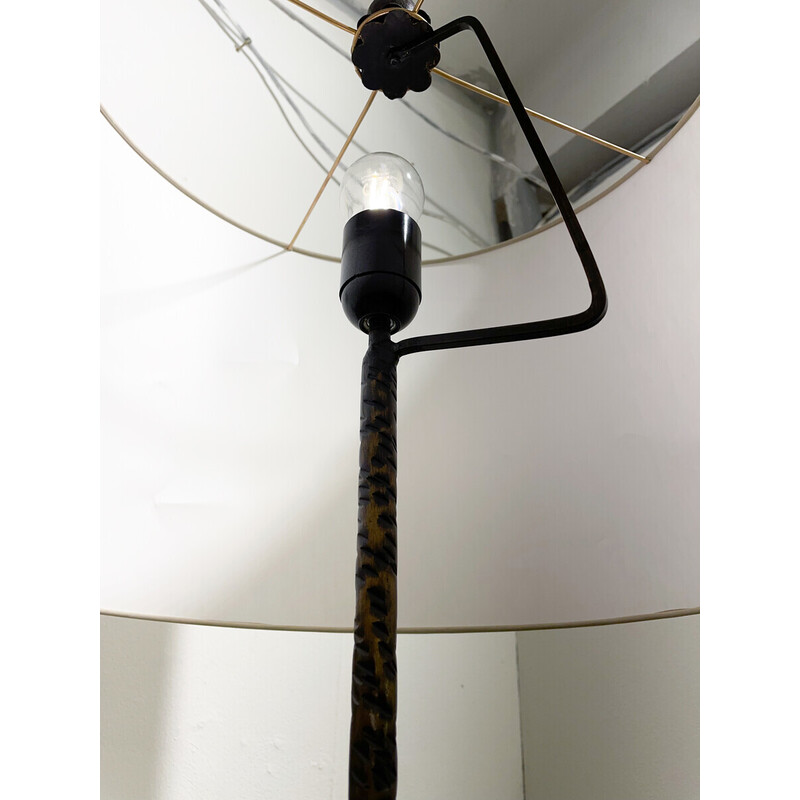 Mid-century floor lamp in wrought iron, Hungary 1950s