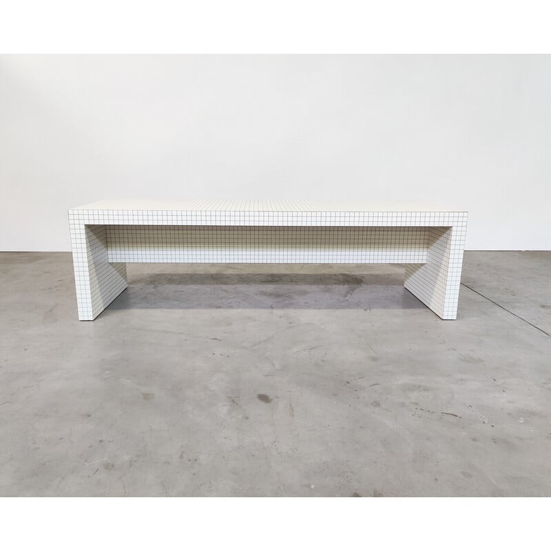 Vintage Quaderna console table by Superstudio for Zanotta, 1970s