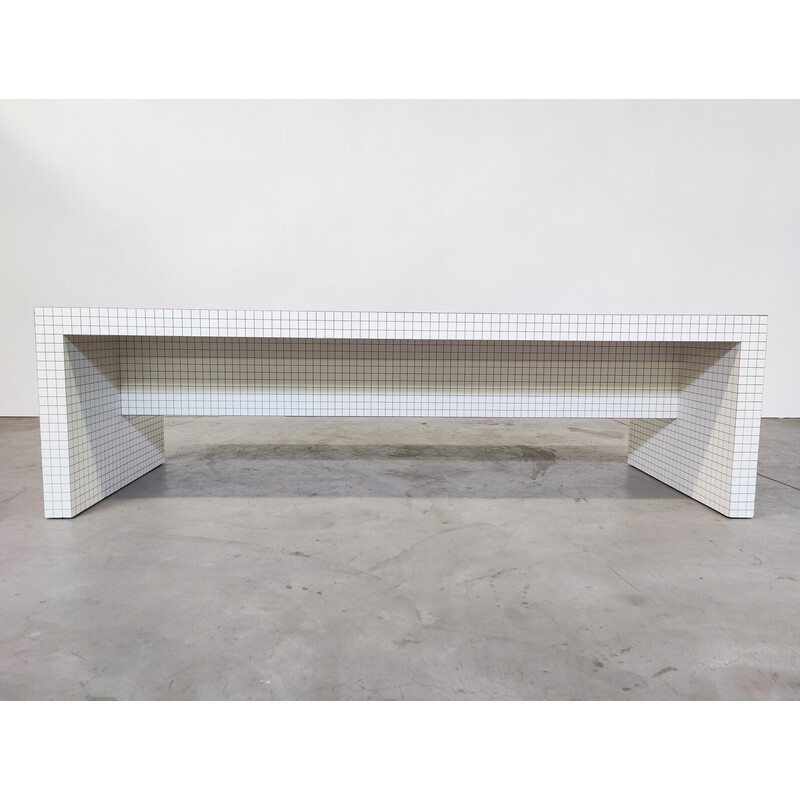 Vintage Quaderna console table by Superstudio for Zanotta, 1970s