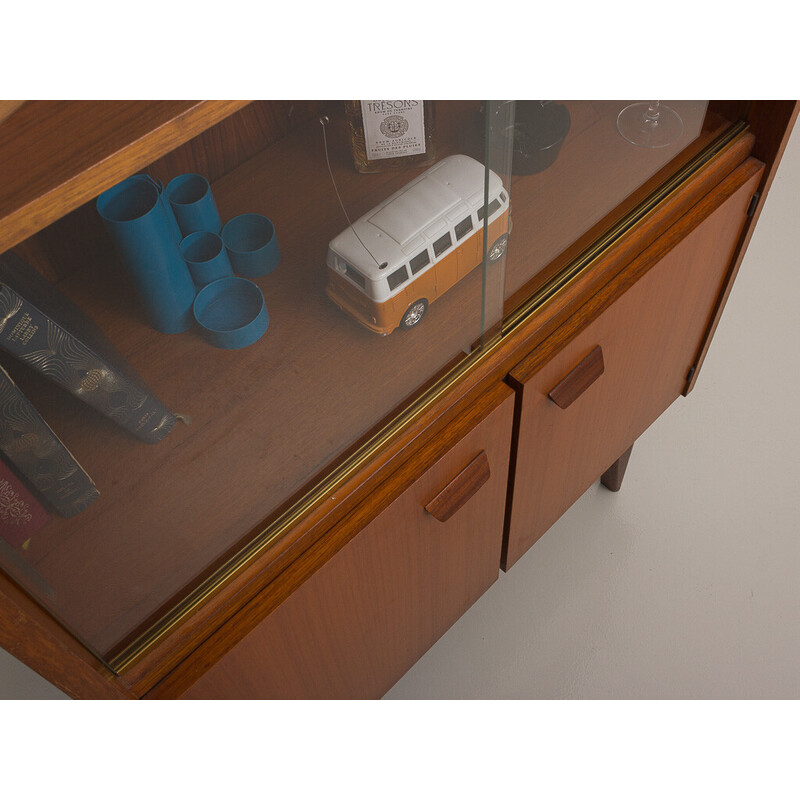 Vintage teak display cabinet