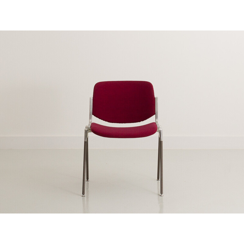 Set of 5 vintage chairs by Giancarlo Piretti for Castelli, 1970